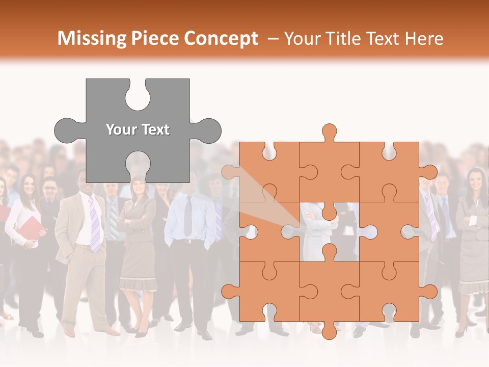 Chief Businessmen Group PowerPoint Template