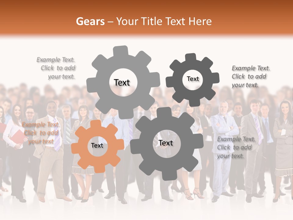 Chief Businessmen Group PowerPoint Template