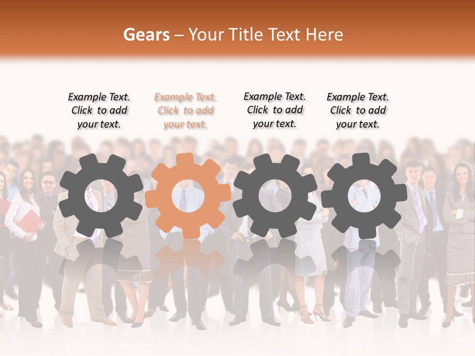 Chief Businessmen Group PowerPoint Template