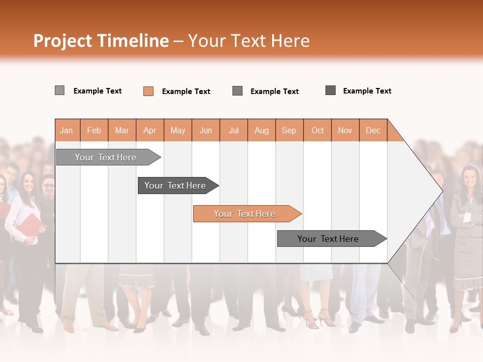 Chief Businessmen Group PowerPoint Template