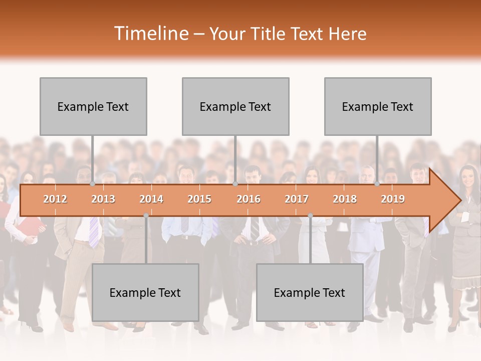 Chief Businessmen Group PowerPoint Template