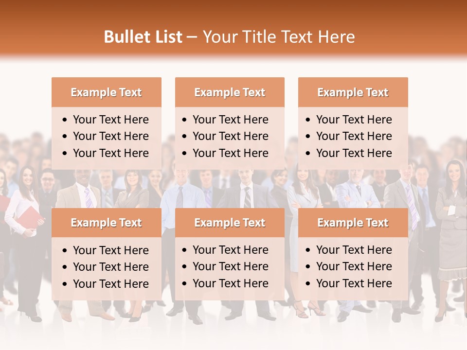 Chief Businessmen Group PowerPoint Template
