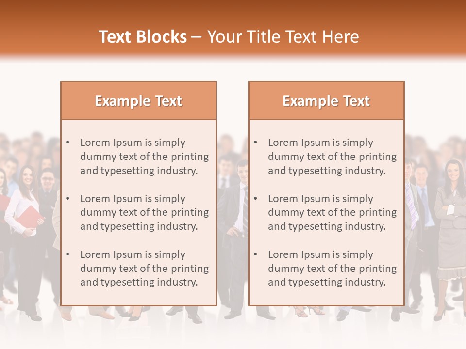 Chief Businessmen Group PowerPoint Template