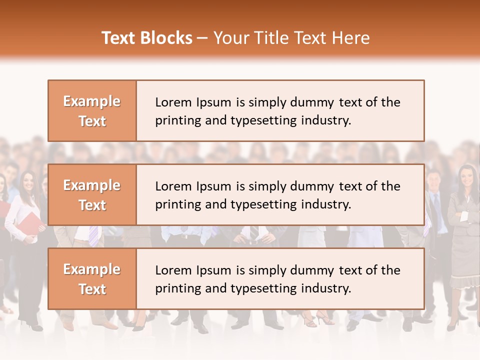 Chief Businessmen Group PowerPoint Template