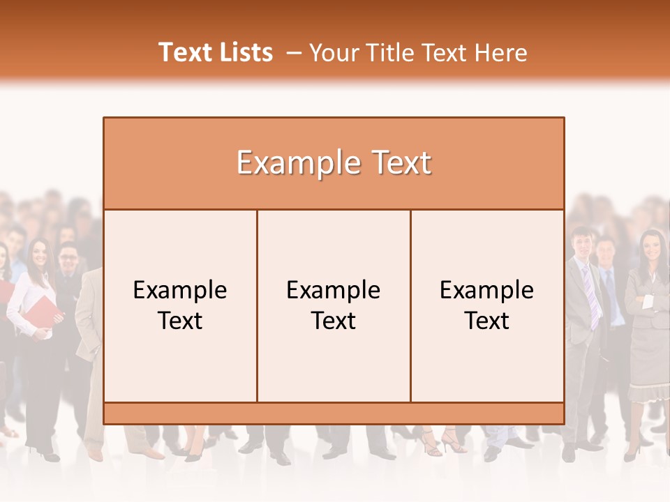 Chief Businessmen Group PowerPoint Template