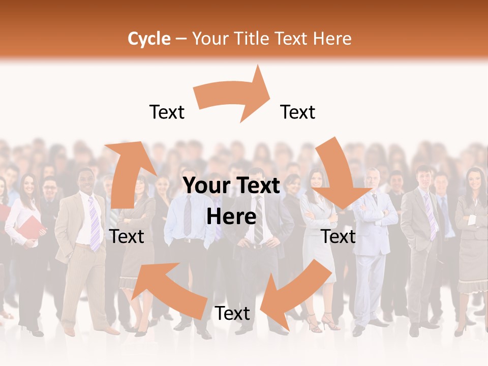 Chief Businessmen Group PowerPoint Template