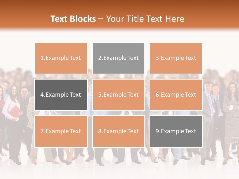 Chief Businessmen Group PowerPoint Template