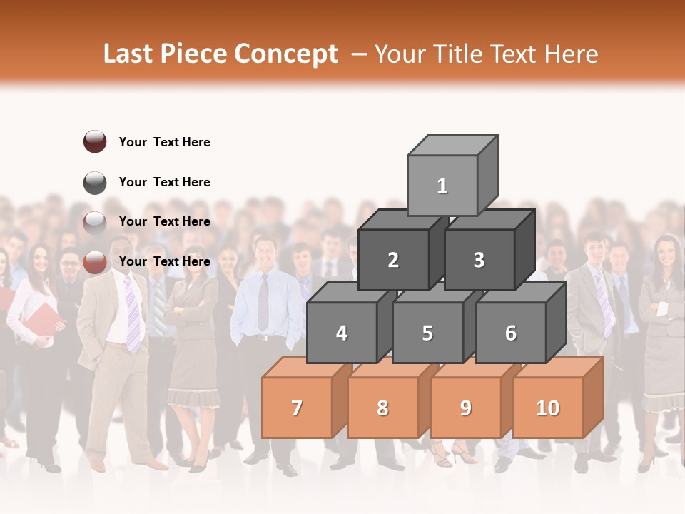 Chief Businessmen Group PowerPoint Template