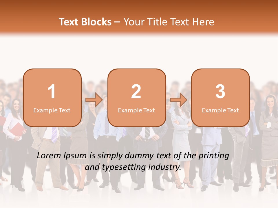 Chief Businessmen Group PowerPoint Template