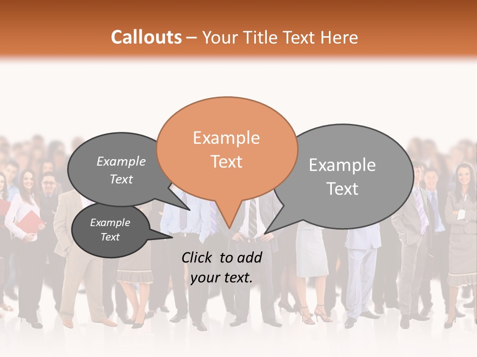 Chief Businessmen Group PowerPoint Template