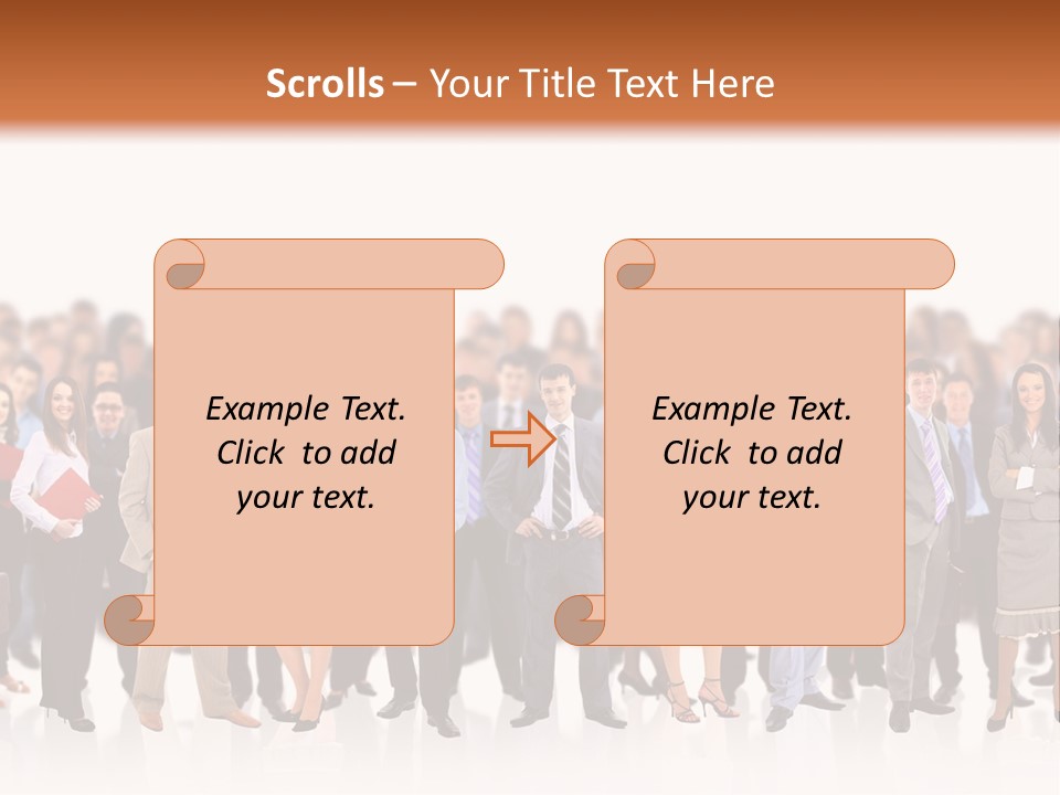 Chief Businessmen Group PowerPoint Template