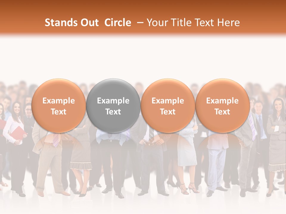 Chief Businessmen Group PowerPoint Template