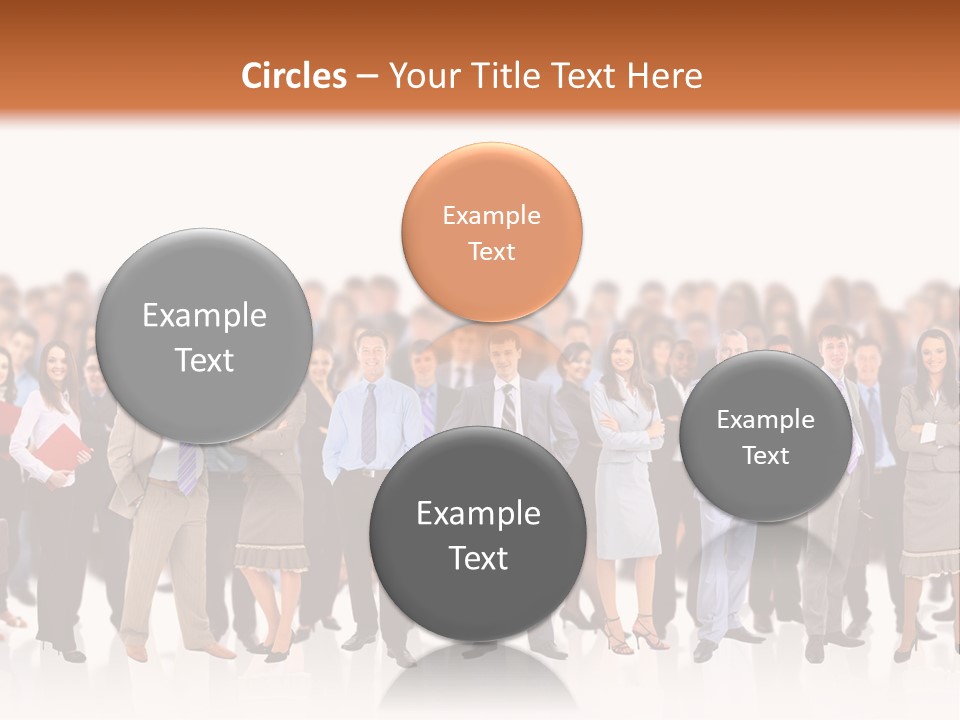 Chief Businessmen Group PowerPoint Template