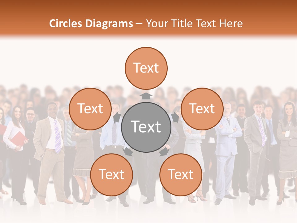 Chief Businessmen Group PowerPoint Template