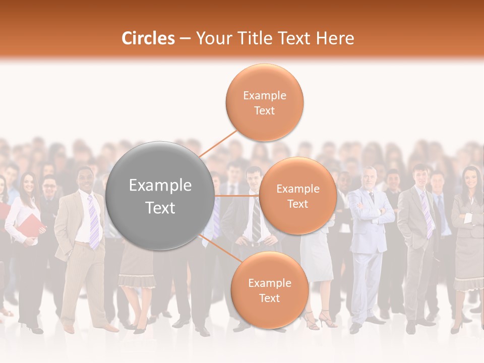 Chief Businessmen Group PowerPoint Template