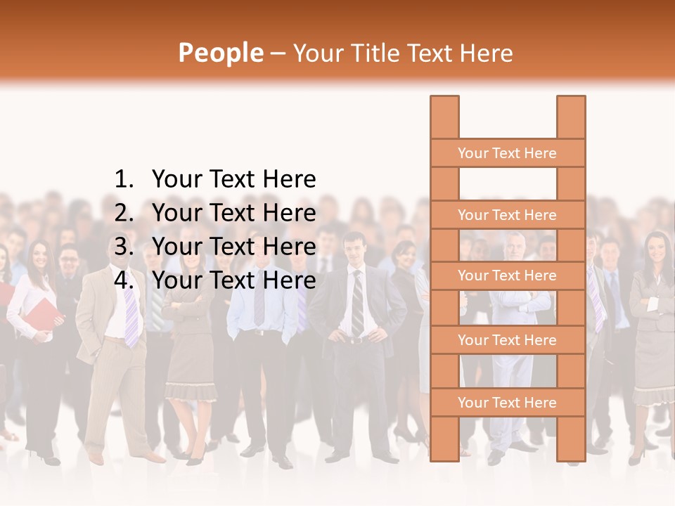 Chief Businessmen Group PowerPoint Template