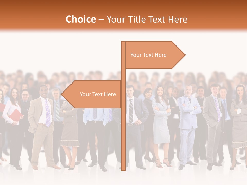 Chief Businessmen Group PowerPoint Template