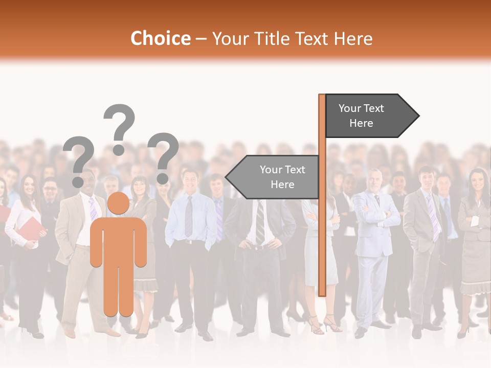 Chief Businessmen Group PowerPoint Template