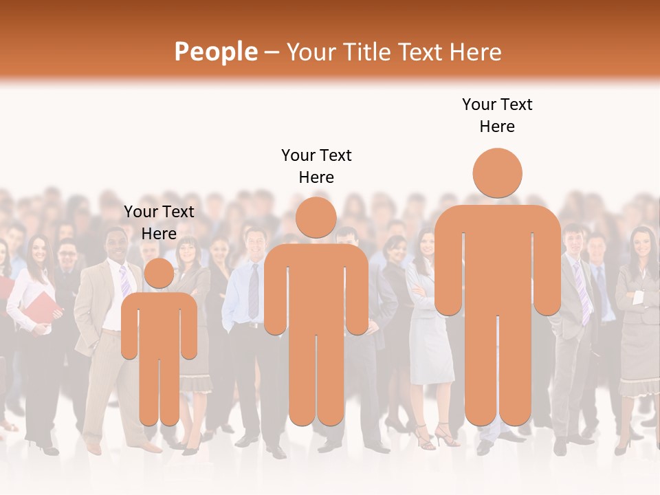 Chief Businessmen Group PowerPoint Template