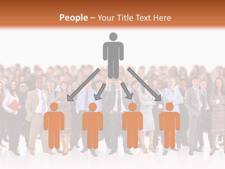 Chief Businessmen Group PowerPoint Template