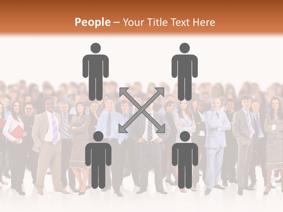 Chief Businessmen Group PowerPoint Template