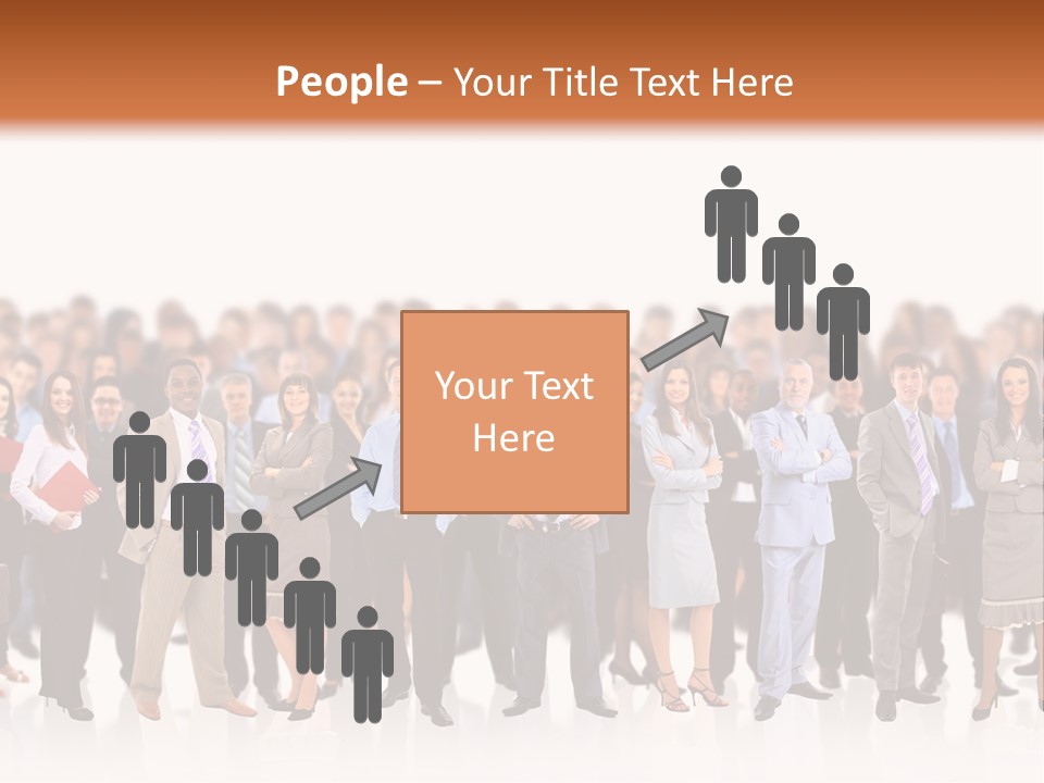 Chief Businessmen Group PowerPoint Template