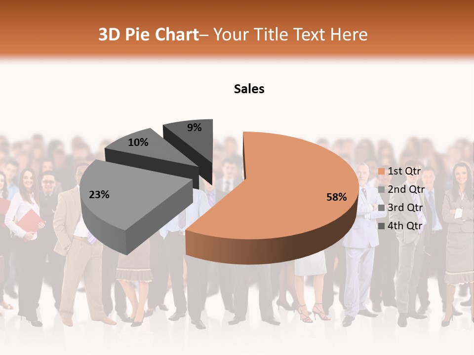Chief Businessmen Group PowerPoint Template