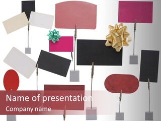 Banner Sign Card PowerPoint Template