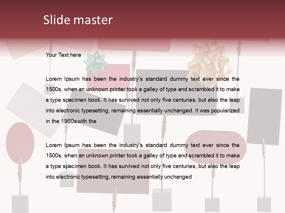 Banner Sign Card PowerPoint Template