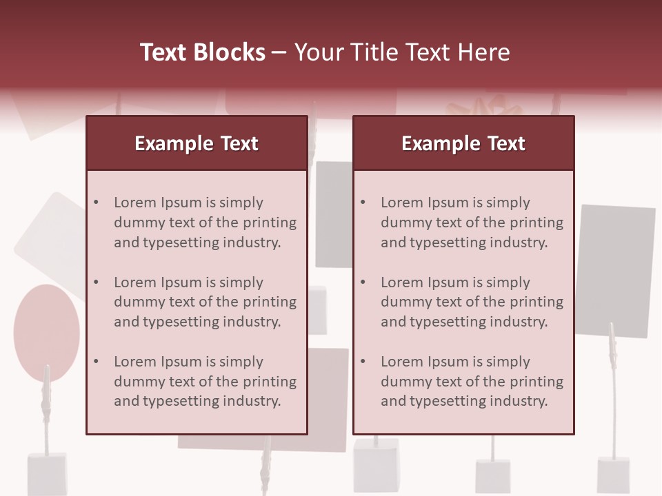 Banner Sign Card PowerPoint Template