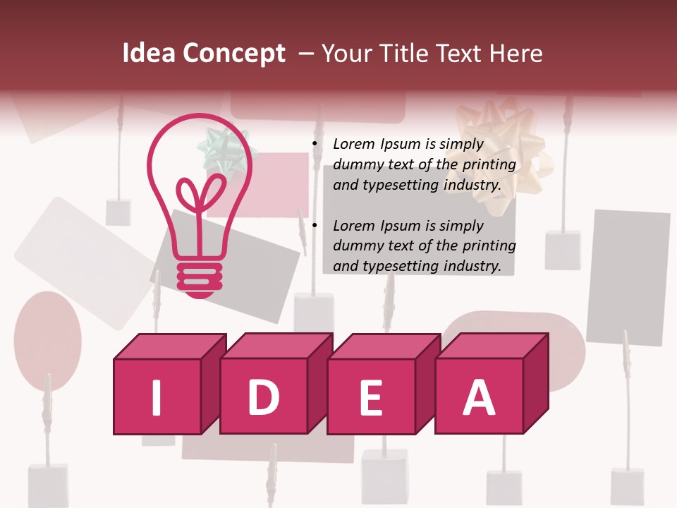 Banner Sign Card PowerPoint Template