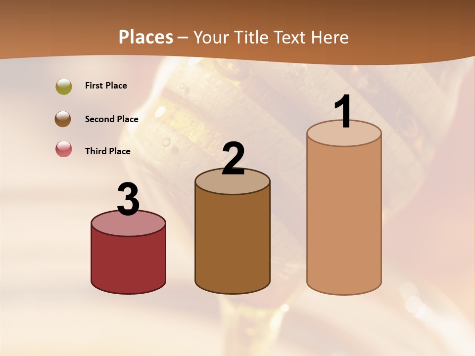 Wood Vitamin Pot PowerPoint Template