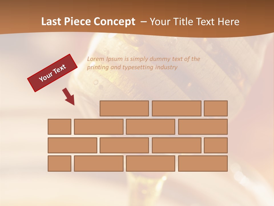 Wood Vitamin Pot PowerPoint Template