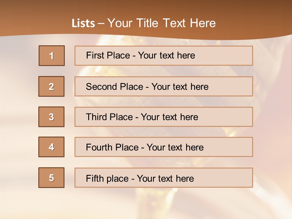 Wood Vitamin Pot PowerPoint Template