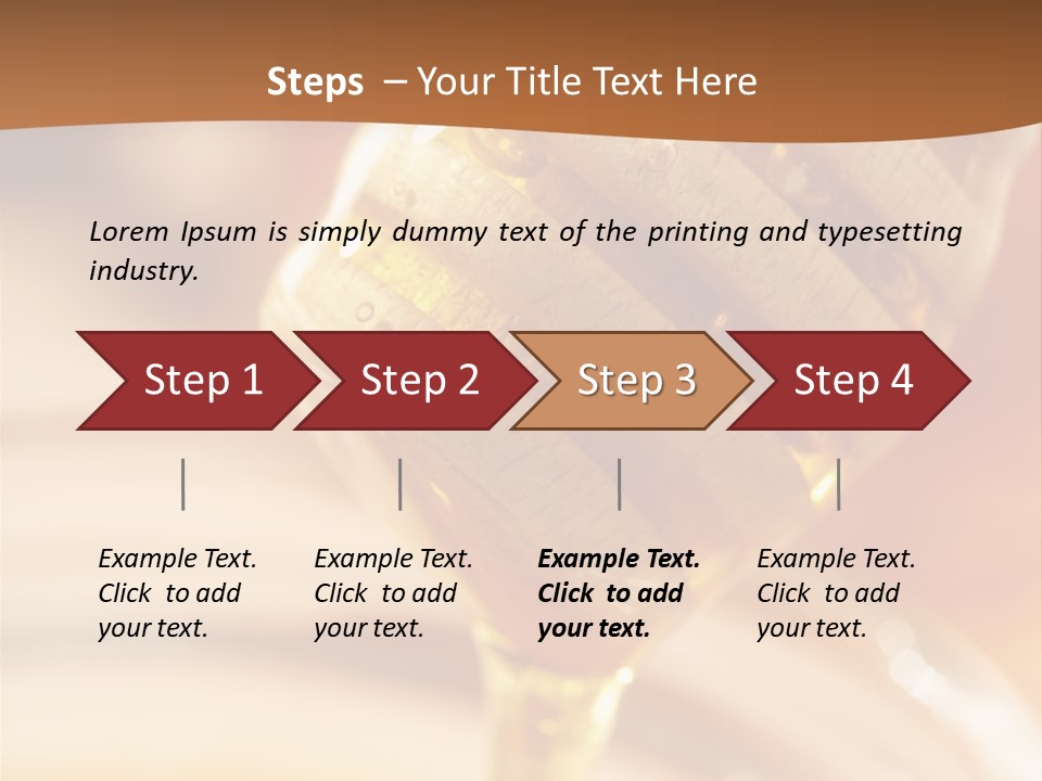 Wood Vitamin Pot PowerPoint Template