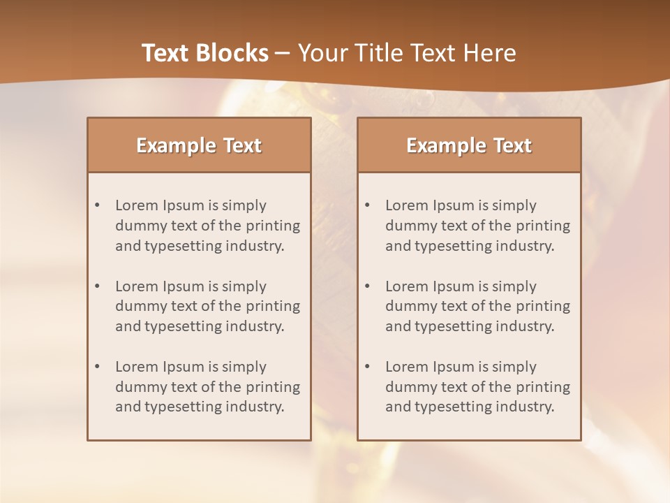 Wood Vitamin Pot PowerPoint Template