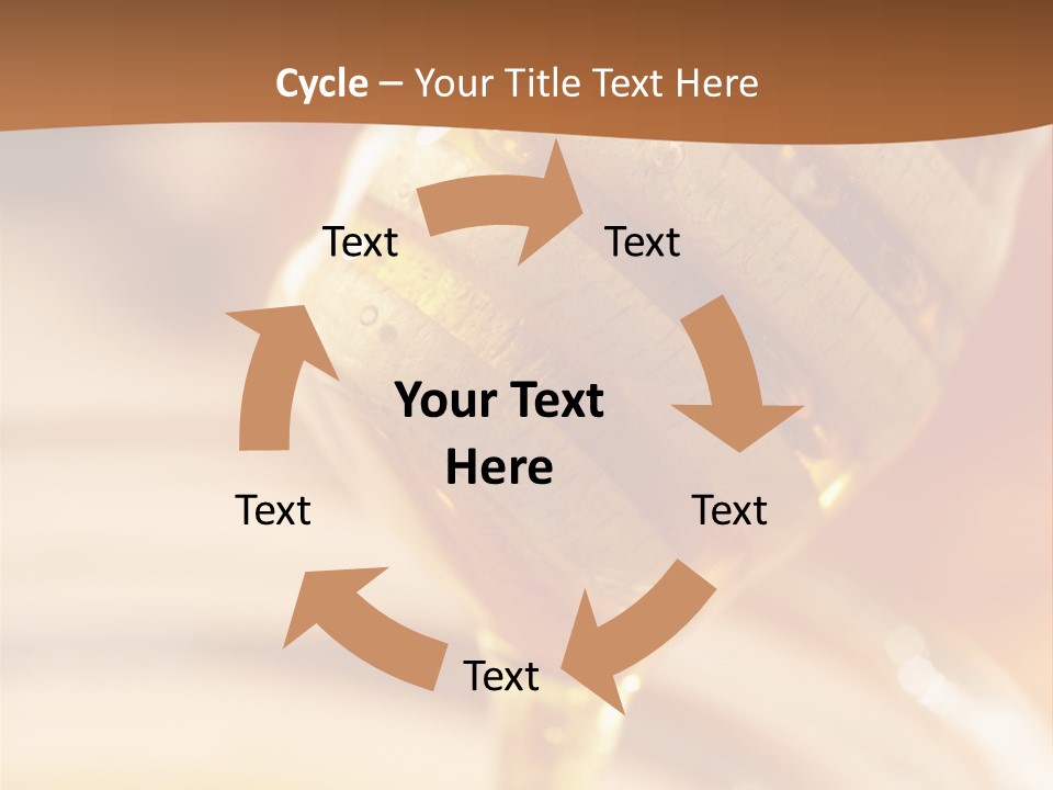 Wood Vitamin Pot PowerPoint Template