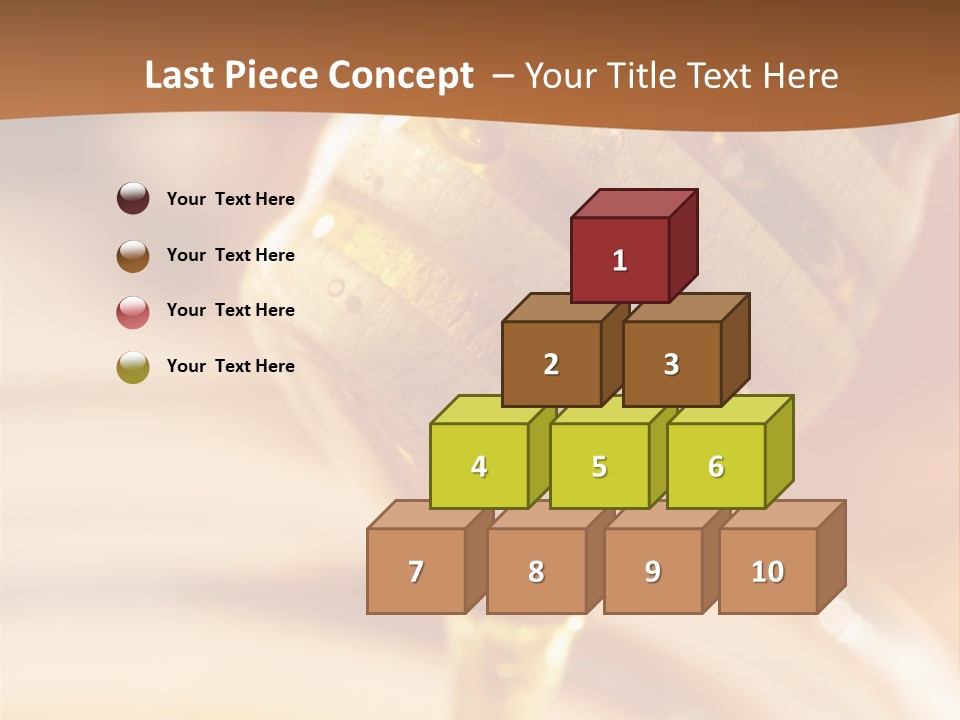 Wood Vitamin Pot PowerPoint Template