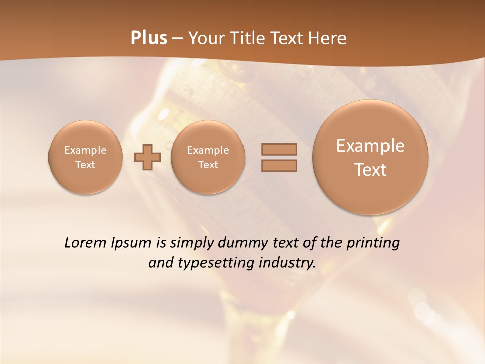 Wood Vitamin Pot PowerPoint Template