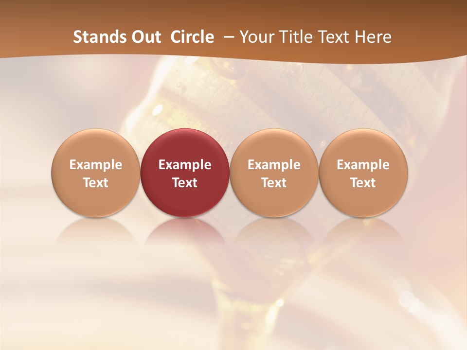 Wood Vitamin Pot PowerPoint Template