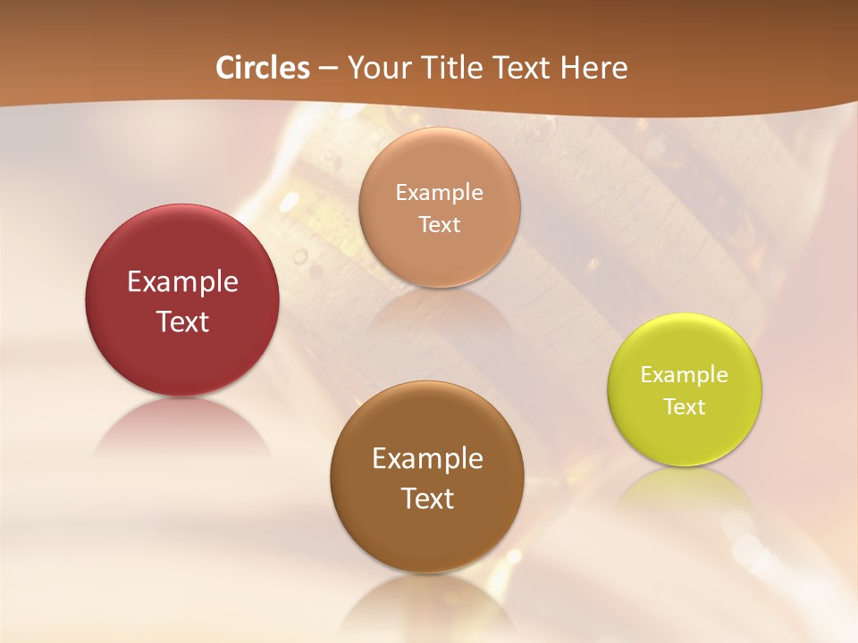 Wood Vitamin Pot PowerPoint Template