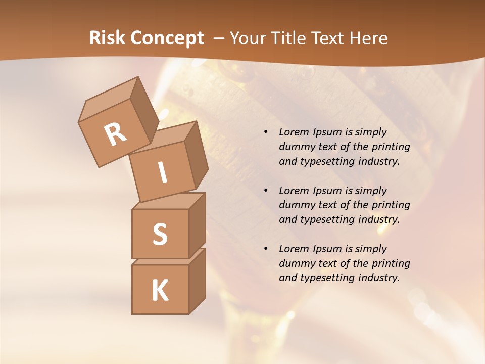 Wood Vitamin Pot PowerPoint Template