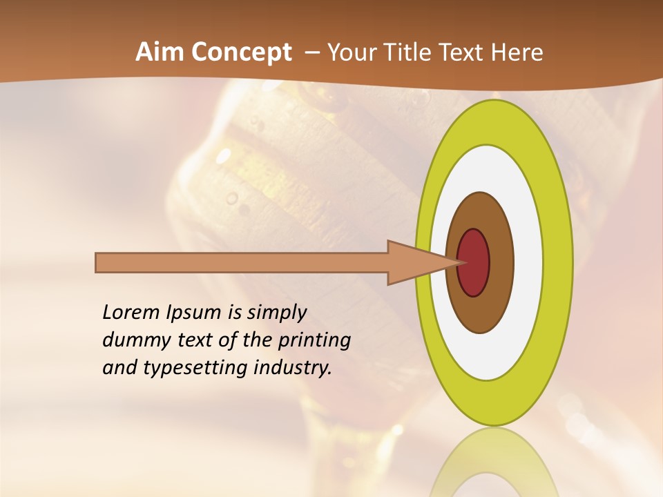 Wood Vitamin Pot PowerPoint Template