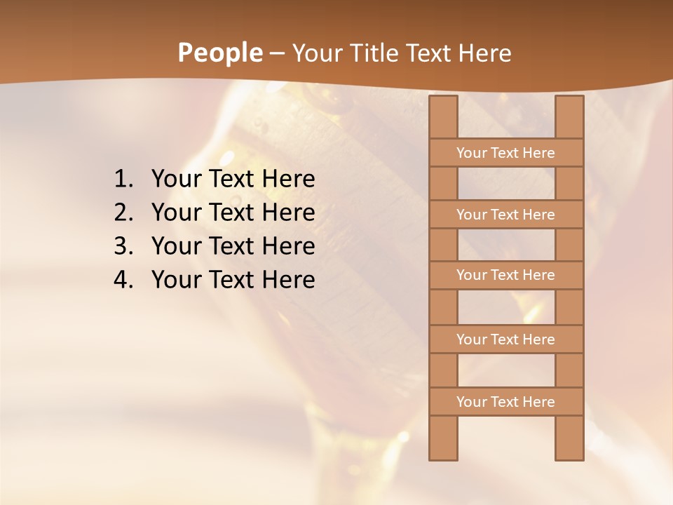 Wood Vitamin Pot PowerPoint Template