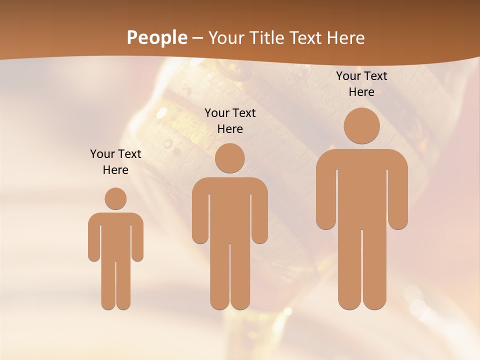 Wood Vitamin Pot PowerPoint Template