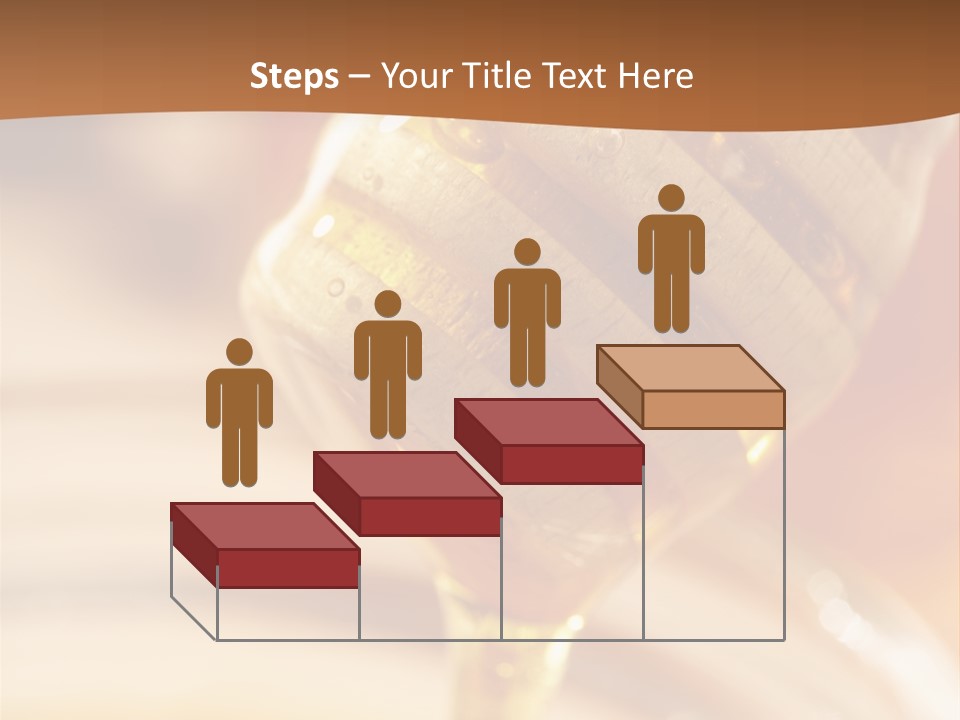 Wood Vitamin Pot PowerPoint Template
