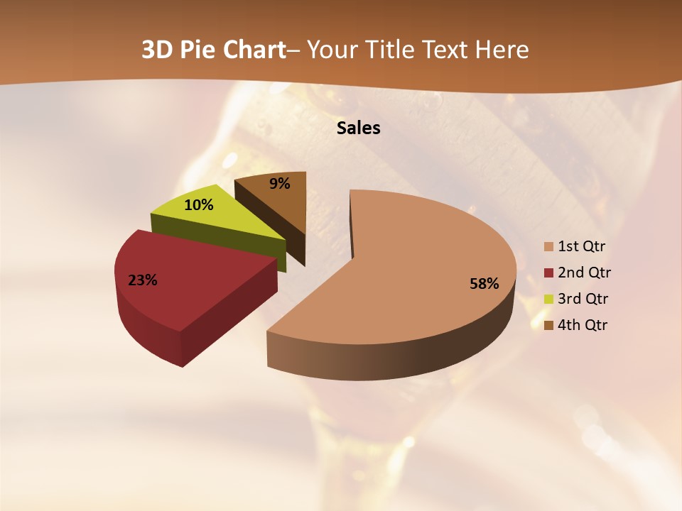 Wood Vitamin Pot PowerPoint Template