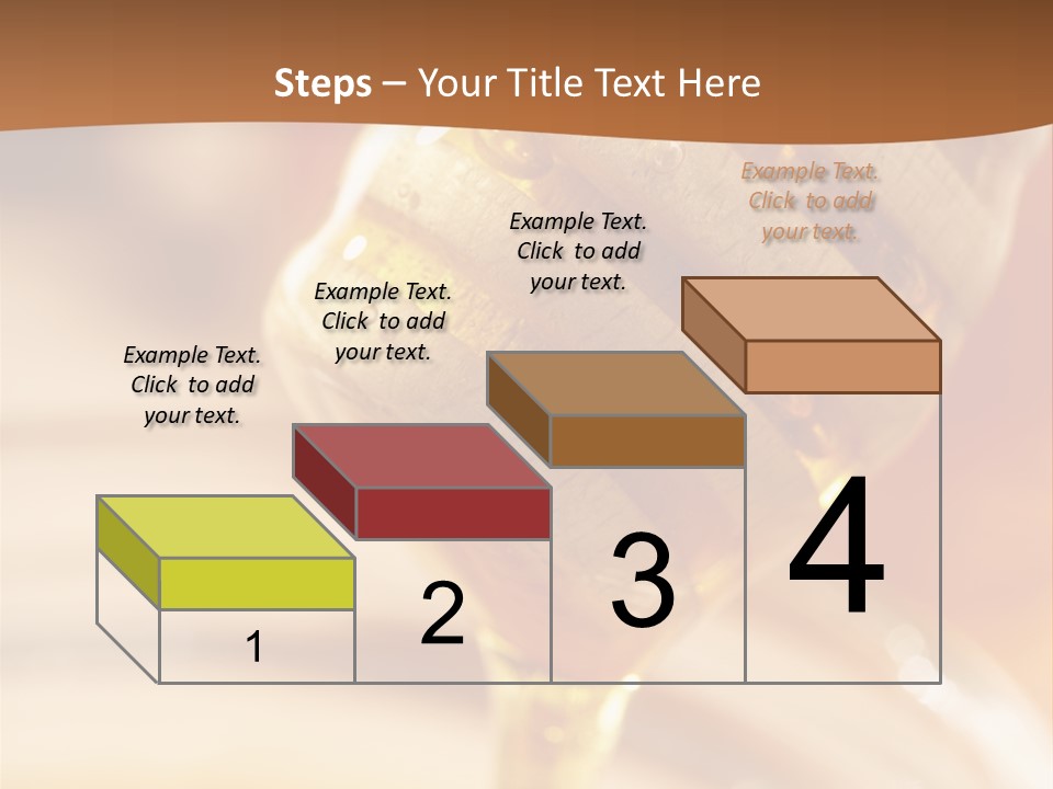 Wood Vitamin Pot PowerPoint Template