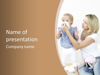 Mother Small Cold PowerPoint Template