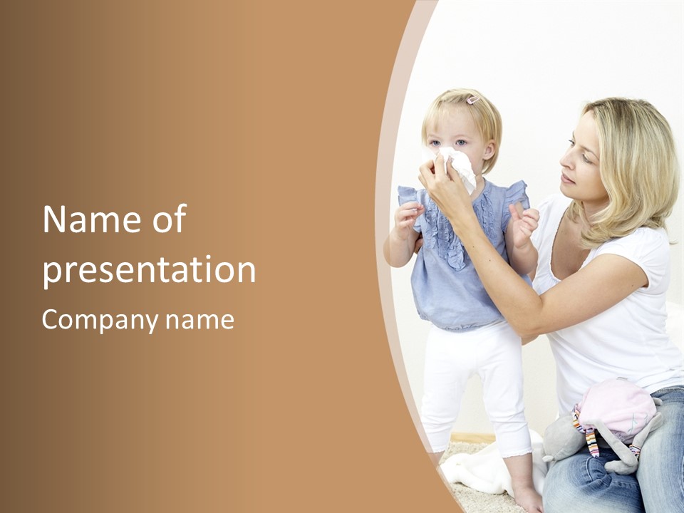 Mother Small Cold PowerPoint Template